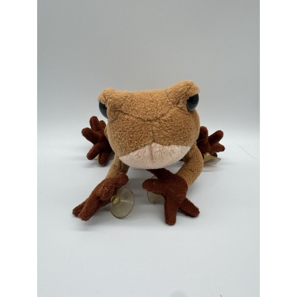 Vintage Coquico We Sing Comun Coqui Frog Plush 6" Puerto Rico Flag Window Toy